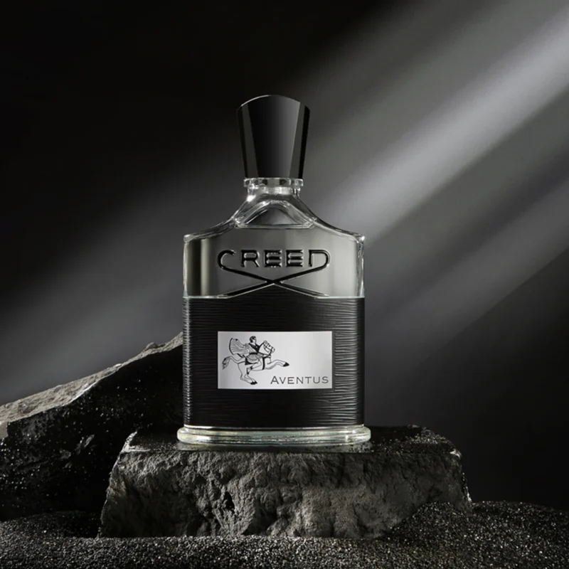 Luxury Creed perfumes including Creed Aventus, Silver Mountain Water and Green Irish Tweed arranged for fragrance guide 2026
